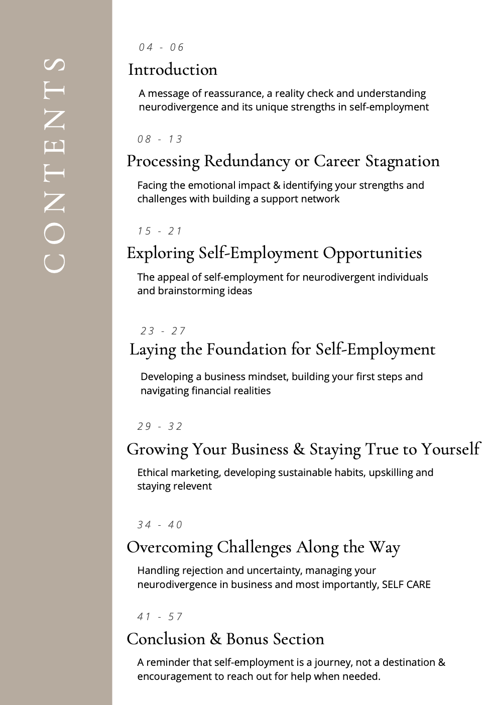 ebook contents ebook contents